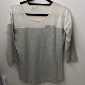 Eddie Bauer 3/4 sleeve t shirt